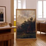 Sierra Nevada Forest by Albert Bierstadt - Snow-Capped Mountains and Lush Greenery canvas wall art - Image 7