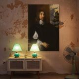 Sir William Killigrew by Van Dyck - Baroque Attire in Black and White Tones canvas wall art - Image 5