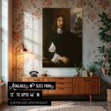 Sir William Killigrew - Elegant 17th Century Portrait by Van Dyck canvas wall art