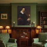 Smiling Man with Globe - Velazquez Baroque Portrait with Map and Wit canvas wall art - Image 4