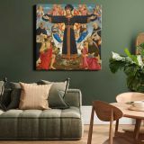 Solomon and the Queen of Sheba (c. 1540 - c. 1545) by Jan van Scorel and Jan Swart van Groningen — room mockup view 15