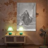 Solomon in Old Age - Gustave Dore Throne Room with Scrolls and Scribes canvas wall art - Image 5