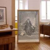 Solomon in Old Age - Gustave Dore Throne Room with Scrolls and Scribes canvas wall art - Image 7