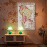 South America Political Map - Educational Framed Canvas for Office or School - Image 6