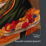 South Indian Nayar Lady - Traditional Portrait with Fruits canvas wall art - Image 3