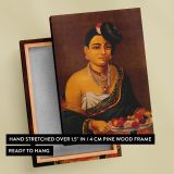 South Indian Nayar Lady - Traditional Portrait with Fruits canvas wall art - Image 6