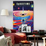 Spacetime - Cosmic Chaos and Black Hole Poster Art