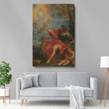 St. John on Patmos - Visionary Religious Scene By Carlo Maratta canvas wall art - Image 5