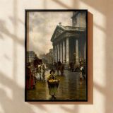 St. Martin-in-the-Fields - Victorian London Scene by William Logsdail canvas wall art - Image 2