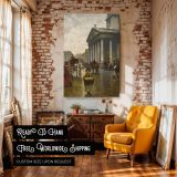 St. Martin-in-the-Fields - Victorian London Scene by William Logsdail canvas wall art - Image 3