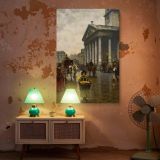 St. Martin-in-the-Fields - Victorian London Scene by William Logsdail canvas wall art - Image 6