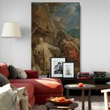 St. Martin Sharing His Coat - Compassionate Act Scene By Louis Galloche canvas wall art