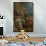 St. Martin Sharing His Coat - Compassionate Act Scene By Louis Galloche canvas wall art - Image 2