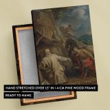 St. Martin Sharing His Coat - Compassionate Act Scene By Louis Galloche canvas wall art - Image 6