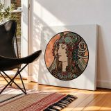 Stained glass window for the facade of the Fouquet boutique by Alphonse Maria — room mockup view 2