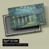 Starry Night over the Rhone by Vincent van Gogh - canvas rear frame and hanging hardware