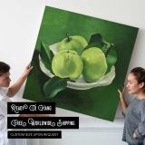 Still life with apples (1935) oil painting by Mikulas Galanda — room mockup view 4