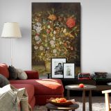 Still Life with Flowers - 1600s Baroque Floral Arrangement By Jan Brueghel the Elder canvas wall art