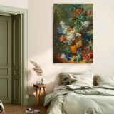 Still Life with Flowers 1723 - Baroque Floral Art By Jan van Huysum canvas wall art - Image 3