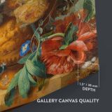 Still Life with Flowers 1723 - Baroque Floral Art By Jan van Huysum canvas wall art - Image 6