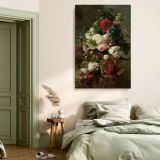 Still Life with Flowers 1789 - Elegant Botanical Scene By Harmanus Uppink canvas wall art - Image 3