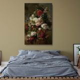 Still Life with Flowers 1789 - Elegant Botanical Scene By Harmanus Uppink canvas wall art - Image 5