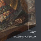 Still Life with Silver - Baroque Fruit and Vessel Scene By Alexandre F. Desportes canvas wall art - Image 3