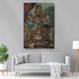 Still Life with Silver - Baroque Fruit and Vessel Scene By Alexandre F. Desportes canvas wall art - Image 5