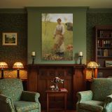 Stone Pickers by George Clausen - Girl with Basket in Rural Field canvas wall art - Image 4