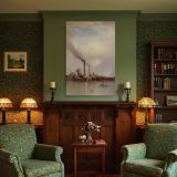 Storm King on the Hudson by Samuel Colman - Smoky Peaks and Gentle River Light canvas wall art - Image 4