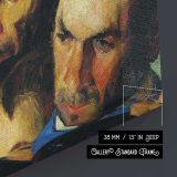 Study of Four Men's Faces - canvas surface and wrapped edge detail