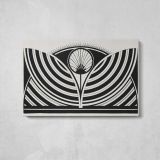 Stylised Floral Pattern by Samuel Jessurun de Mesquita - single-panel canvas displayed above a console table