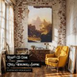 Subsiding of the Waters by Thomas Cole - Dramatic Landscape in Soft Earth Tones canvas wall art - Image 3