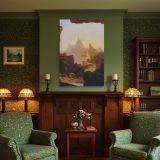 Subsiding of the Waters by Thomas Cole - Dramatic Landscape in Soft Earth Tones canvas wall art - Image 4
