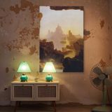 Subsiding of the Waters by Thomas Cole - Dramatic Landscape in Soft Earth Tones canvas wall art - Image 5
