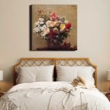 Summer Flowers (1880) in high resolution by Henri Fantin–Latour — room mockup view 17