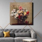 Summer Flowers (1880) in high resolution by Henri Fantin–Latour — room mockup view 21