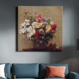 Summer Flowers (1880) in high resolution by Henri Fantin–Latour — room mockup view 3