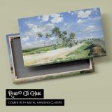 Summer River Landscape - canvas rear frame and hanging hardware