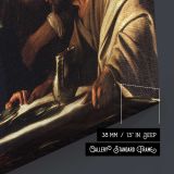 Supper at Emmaus by Caravaggio - canvas surface and wrapped edge detail