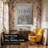 Susanna and the Elders - Gustave Dore Courtroom Trial Scene in Ancient Palace canvas wall art - Image 3