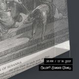 Susanna and the Elders - Gustave Dore Courtroom Trial Scene in Ancient Palace canvas wall art - Image 8