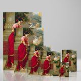 Swan Telling Damayanti - Romantic Mythological Indian Scene By Raja Ravi Varma canvas wall art - Image 4