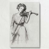 Sweetest Story Ever Told - Violin and Woman Sketch Poster By Charles Dana Gibson - Image 7