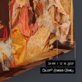 Taking A Box by Adriano Cecchi - canvas surface and wrapped edge detail