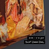 Taking A Box by Adriano Cecchi - canvas surface and wrapped edge detail