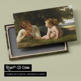 Temptation by William-Adolphe Bouguereau - canvas rear frame and hanging hardware