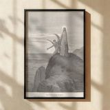 Temptation of Jesus - Satan in the Wilderness by Gustave Dore canvas wall art - Image 2