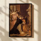 Temptation of St. Thomas Aquinas - Religious Drama by Velazquez canvas wall art - Image 2