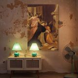 Temptation of St. Thomas Aquinas - Religious Drama by Velazquez canvas wall art - Image 5